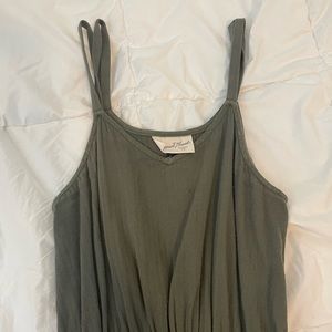 Green Midi Dress with Pockets. Size XS.